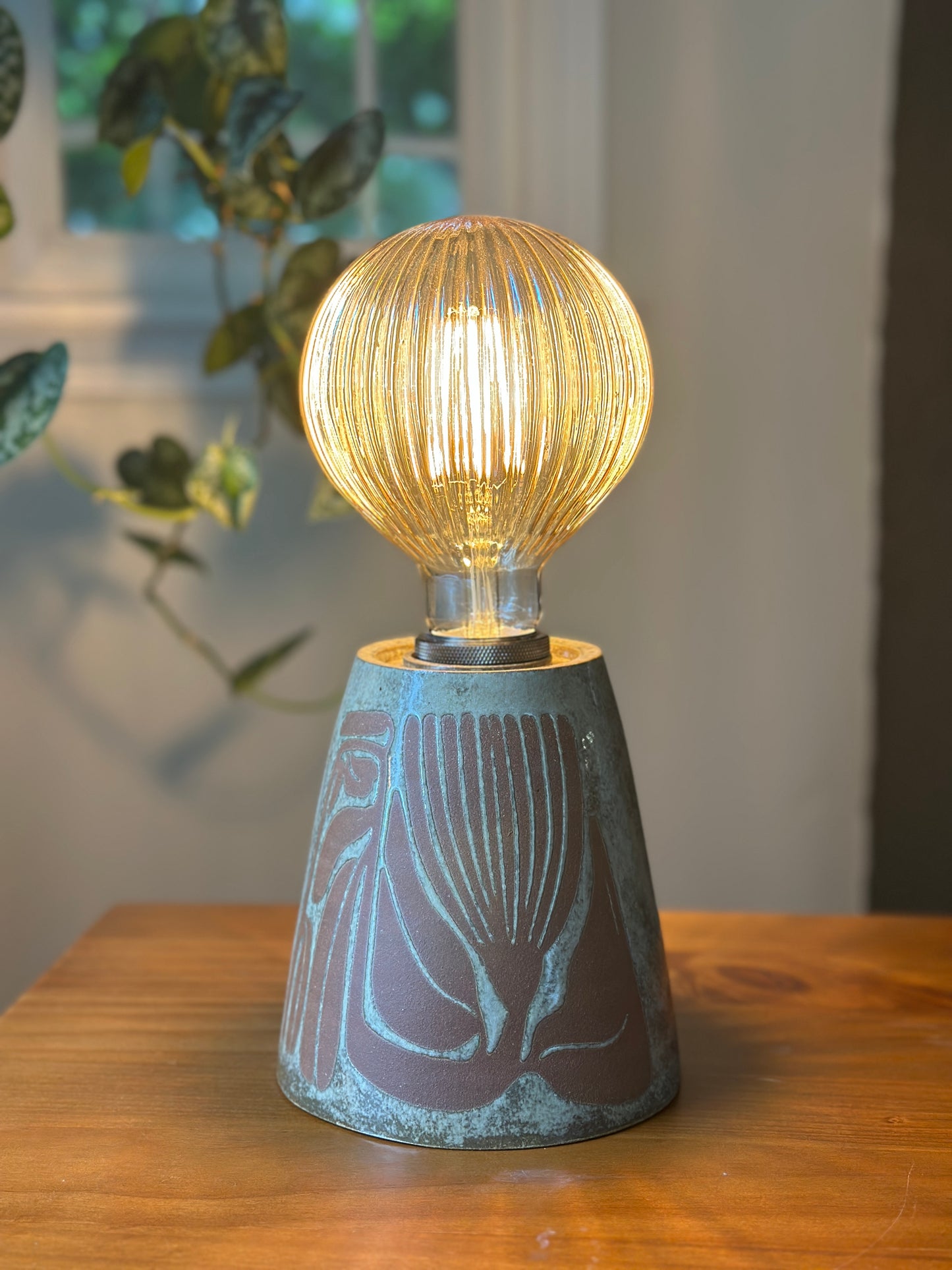 Rustic Babe Globe Lamp
